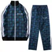 palm angels jogging suit discount Tracksuit grid blue